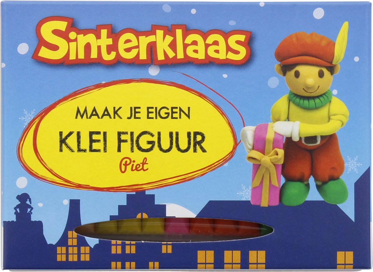 Sinterklaas maak je eigen kleifiguur Piet